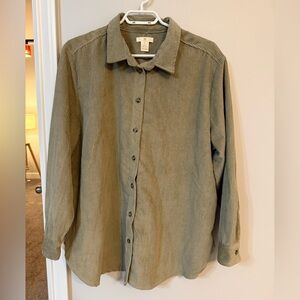 H&M Sage Green Ribbed Top